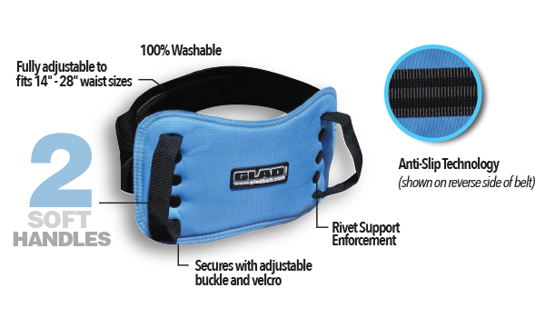 Junior Belt 2 Soft Handles - Fits 14" - 28" Waist